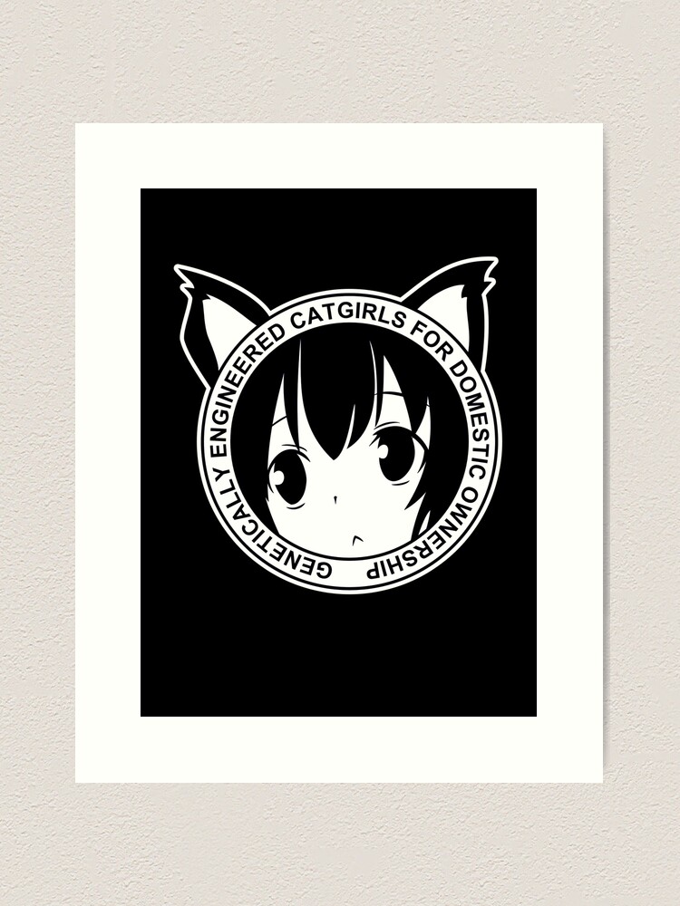 Genetically-Engineered-Catgirls-for-Domestic-Ownership!-(Black)-Mask |  Poster