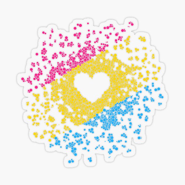 Pan Heart Transparent Sticker