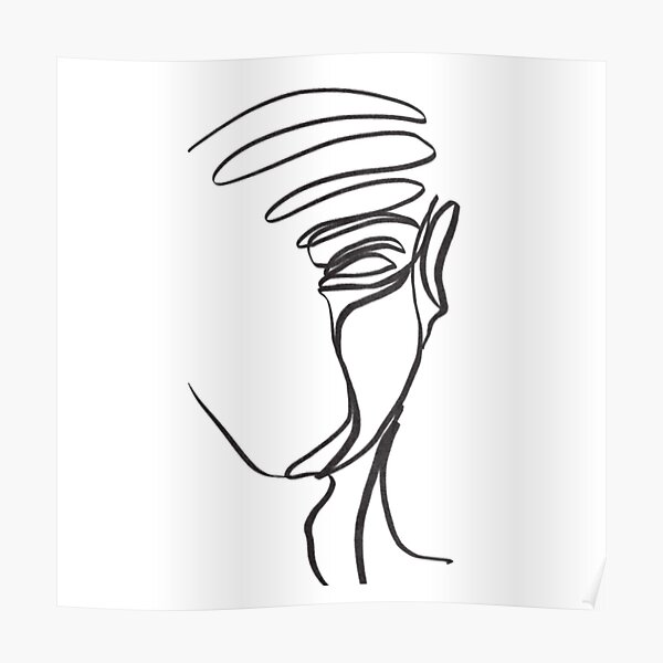 "Simple one line " Poster by LesiArt | Redbubble