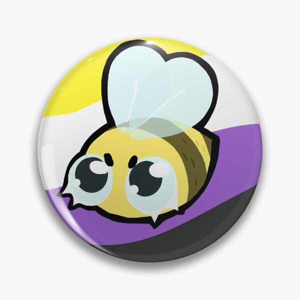 Item preview, Nonbinary Pride Bee designed and sold by DanteGonzalez.