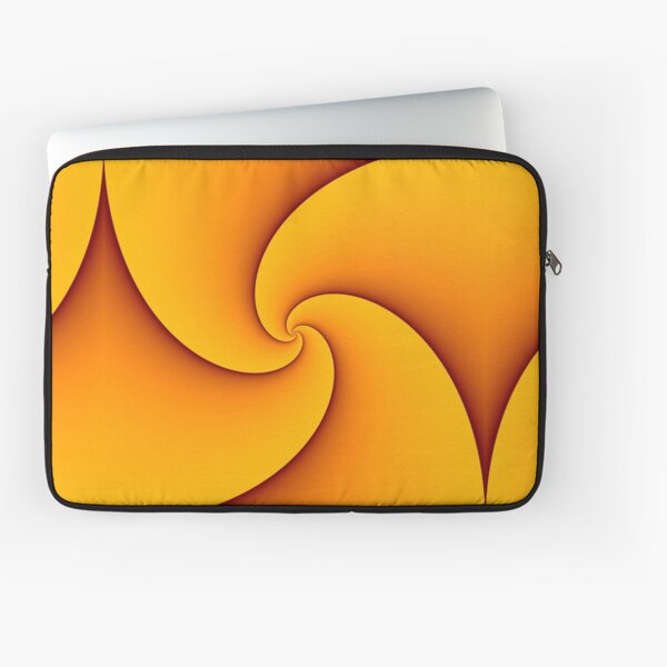 Curves of Pursuit in Yellow Laptop Sleeve