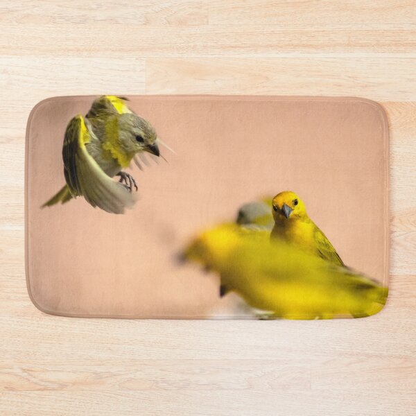 Item preview, yellow canaries caught in flight designed and sold by ricobarinas.