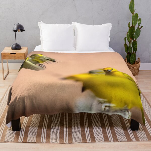 Item preview, yellow canaries caught in flight designed and sold by ricobarinas.