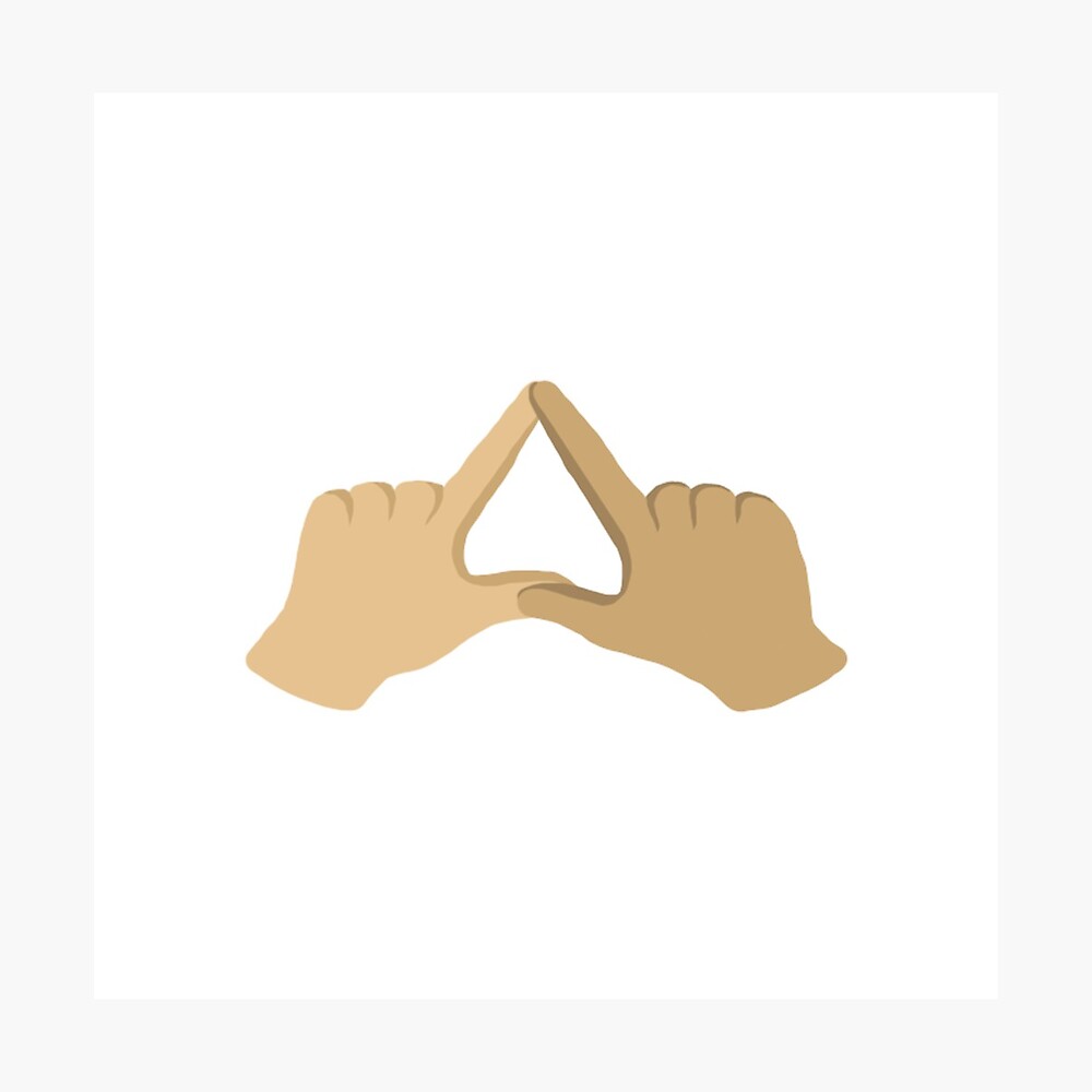 tri delta hand sign sticker Metal Print for Sale by Jerilynn Hoover |  Redbubble