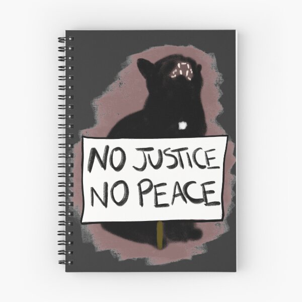 Item preview, Yelling Cat - No Justice No Peace designed and sold by lawfulchaotic.