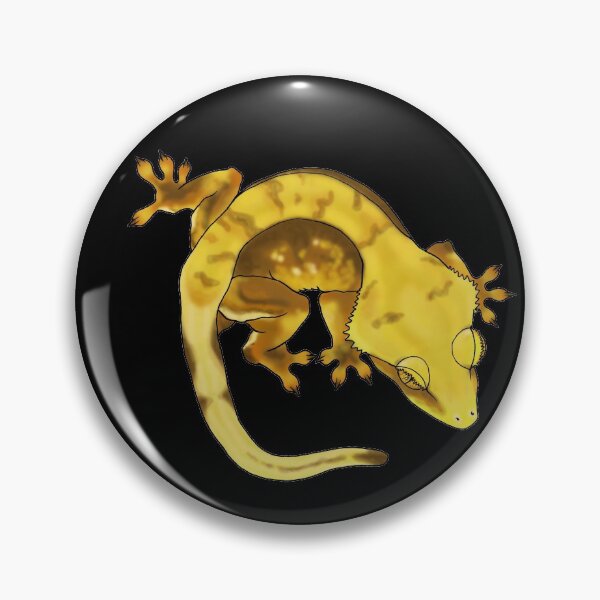 Item preview, Yellow Super Tiger Crested Gecko designed and sold by TinkerandBone.