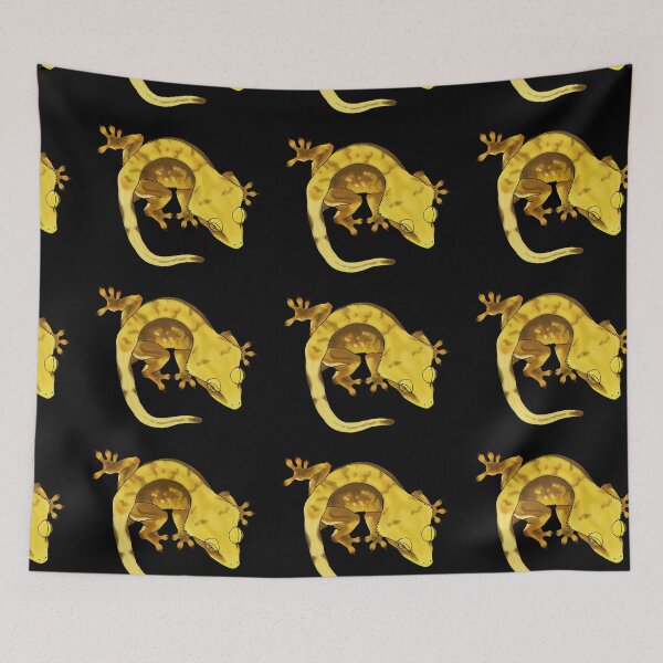 Item preview, Yellow Super Tiger Crested Gecko designed and sold by TinkerandBone.