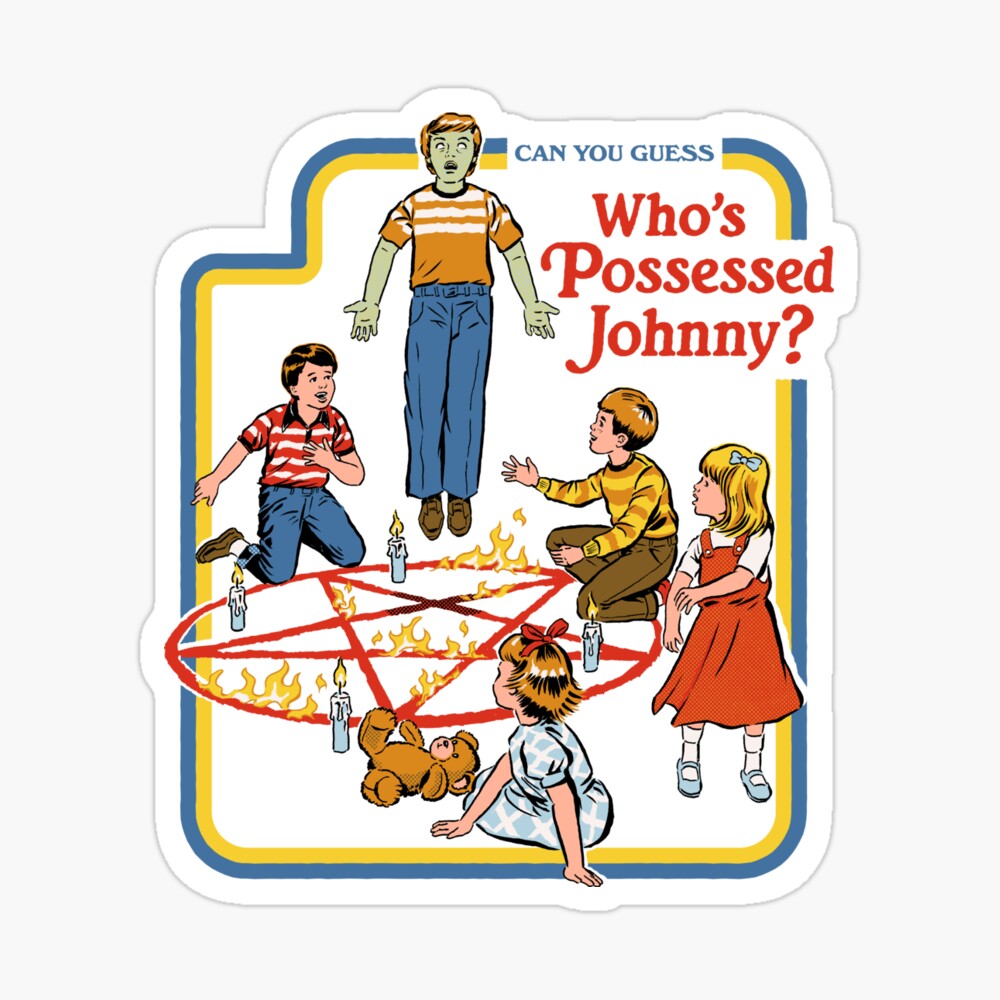 Vag Identificere Populær Who's Possessed Johnny?" Poster by stevenrhodes | Redbubble