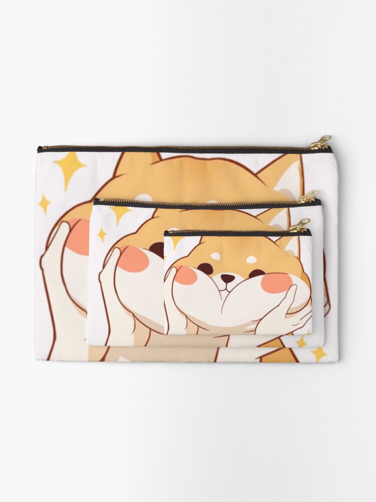 Alternate view of Kawaii Shiba inu Zipper Pouch