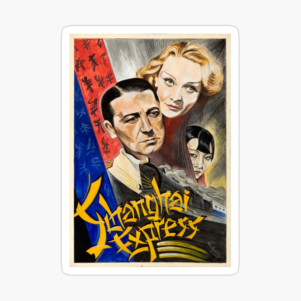 Shanghai Express - Marlene Dietrich - vintage film movie poster