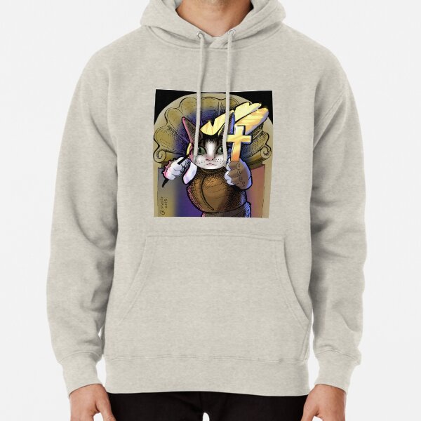 Saint Expiditus: Patron Saint of Speedy Resolution Pullover Hoodie
