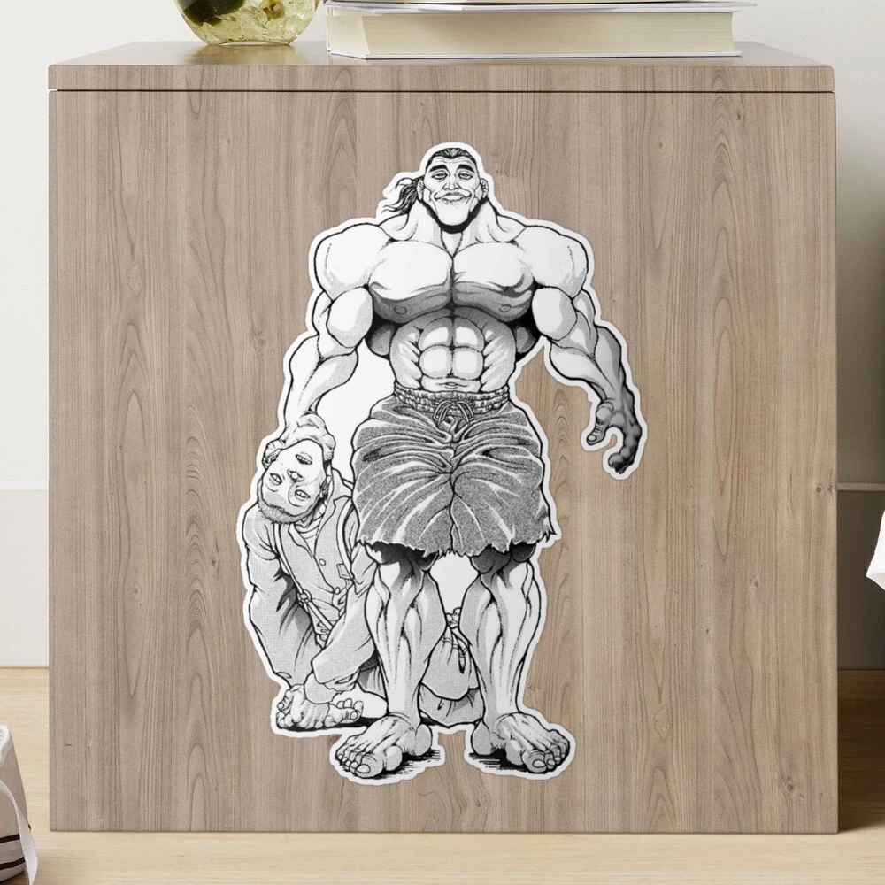 Yuichiro Hanma Baki the grappler sticker Sticker for Sale by