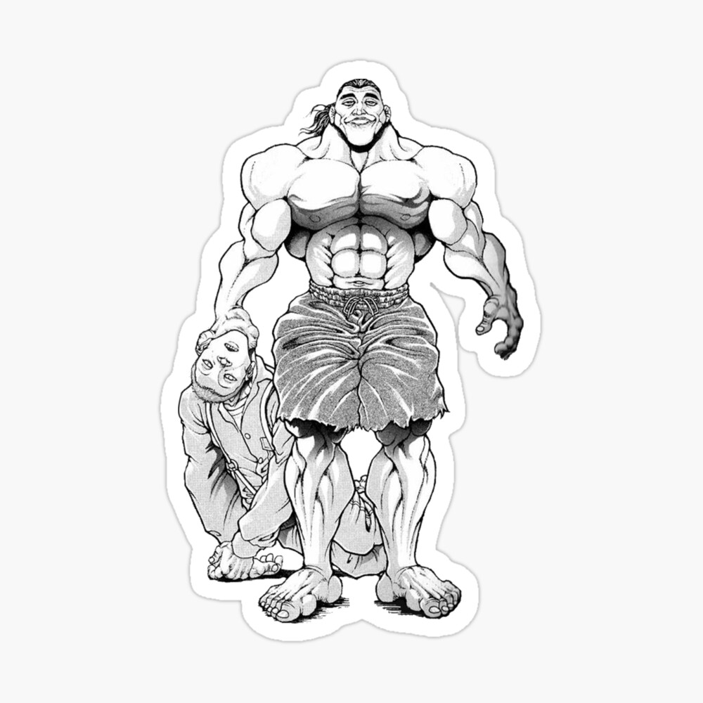 Yuichiro Hanma Baki the grappler sticker