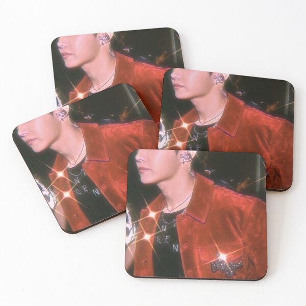 Item preview, jhope red suit 90s aesthetic designed and sold by rebsunn.