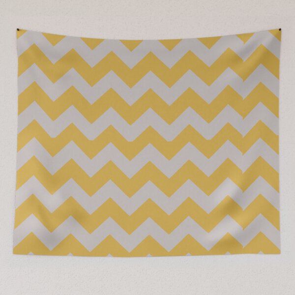 Item preview, SPICY MUSTARD AND GREY CHEVRON ZIG ZAG ARROW PATTERN BY OZCUSHIONSTOO designed and sold by ozcushionstoo.