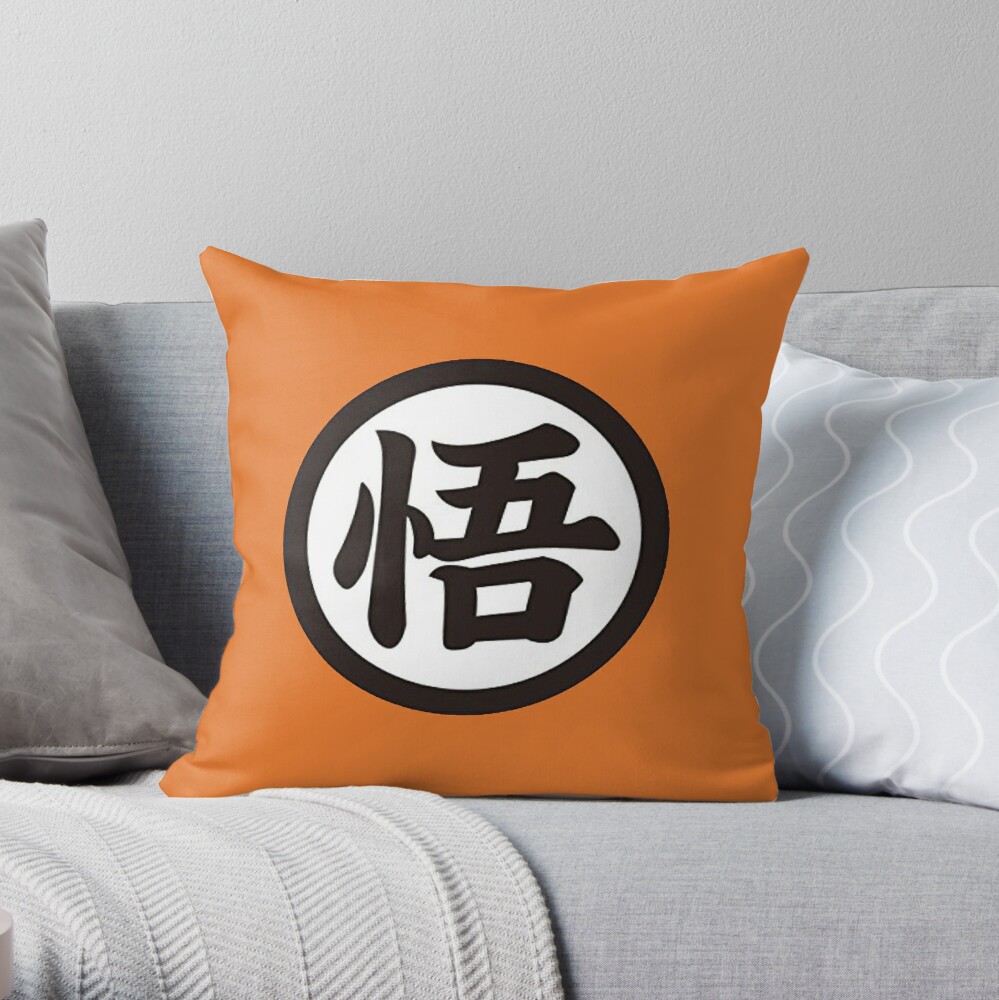 Dragon Ball Goku Turtle Gi Logo Throw Pillow For Sale By Kuu Haku