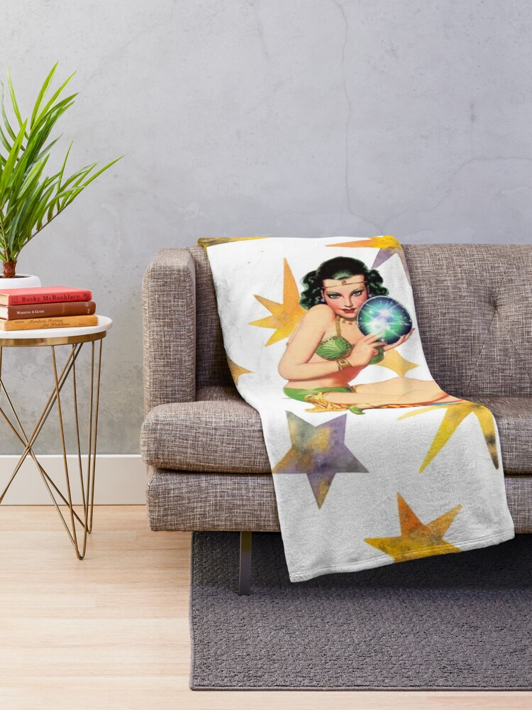 Alternate view of The Star Reader Throw Blanket