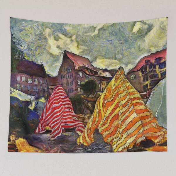 Item preview, Cafe Umbrellas in Nuremberg Germany KPA designed and sold by karynpeters.