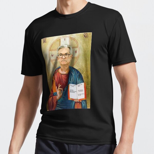 Jerome Powell Jesus Active T-Shirt