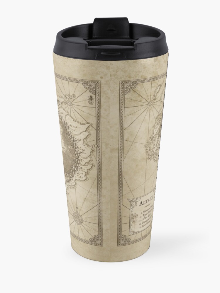 Alternate view of Altaica Fantasy Map Prints - Map for The Chronicles of Altaica (Artwork by Misty Beee) Travel Mug