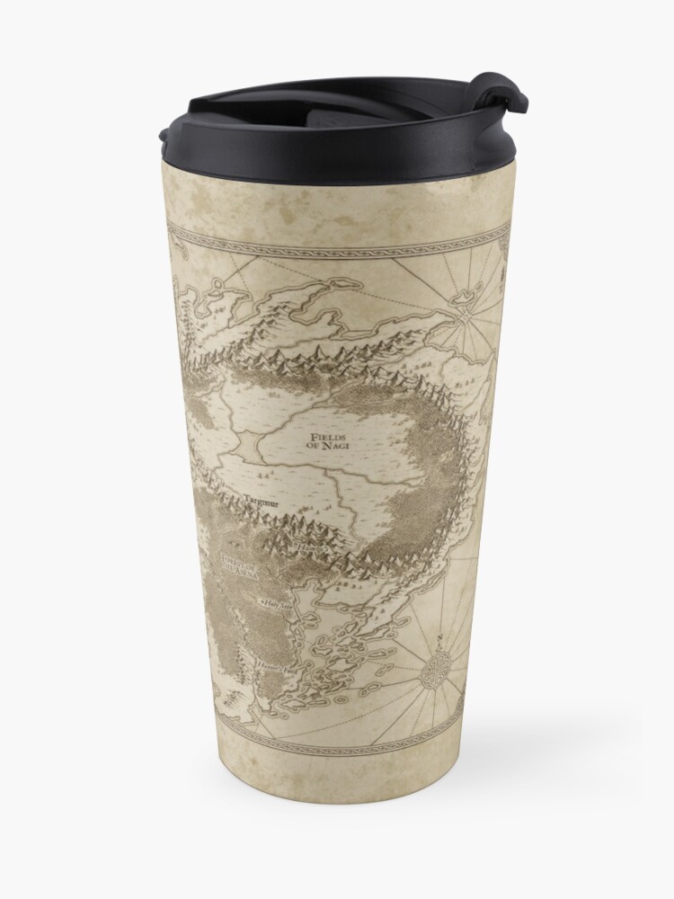 Alternate view of Altaica Fantasy Map Prints - Map for The Chronicles of Altaica (Artwork by Misty Beee) Travel Mug