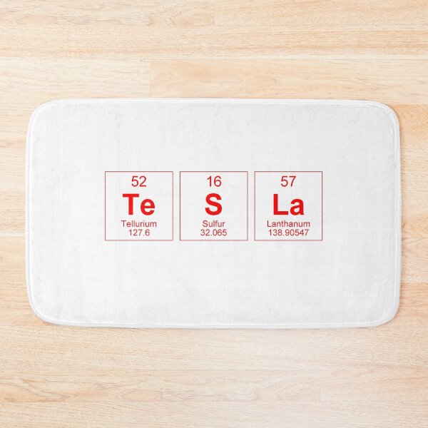 Item preview, Tesla Periodic Table  designed and sold by ToyoTees.