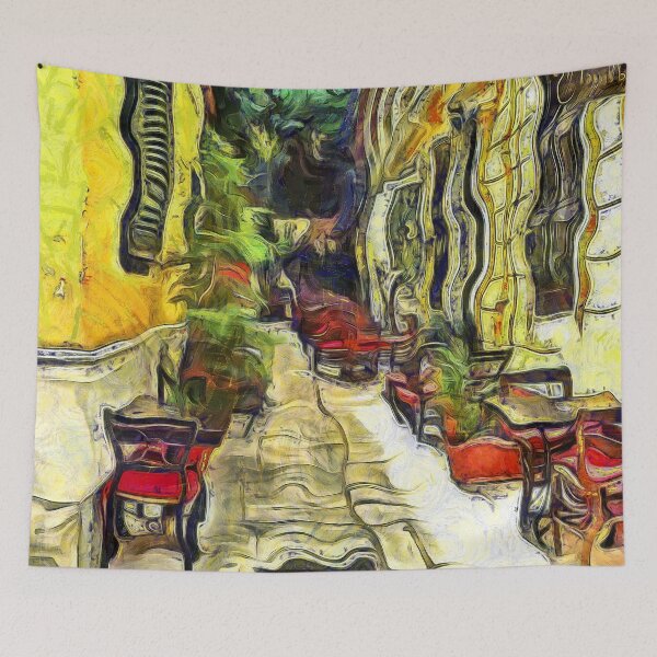 Item preview, Cafe En Route to Acropolis Athens Greece KPA designed and sold by karynpeters.