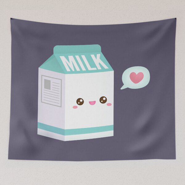 Item preview, Cute Milk Carton, I Love Milk designed and sold by rustydoodle.