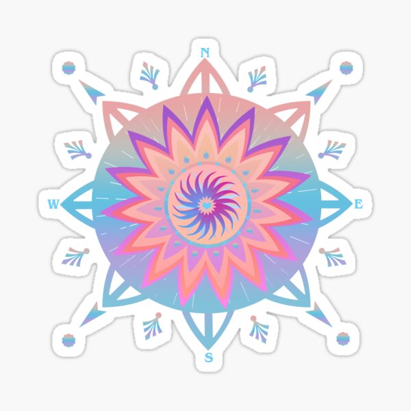 Compass Rose Graphic Art. Sticker