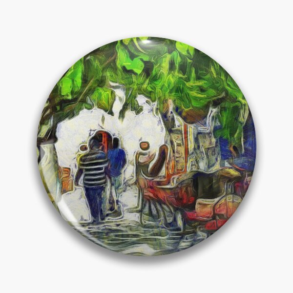 Item preview, Cafe in the Shade in Mykonos Greece KPA designed and sold by karynpeters.