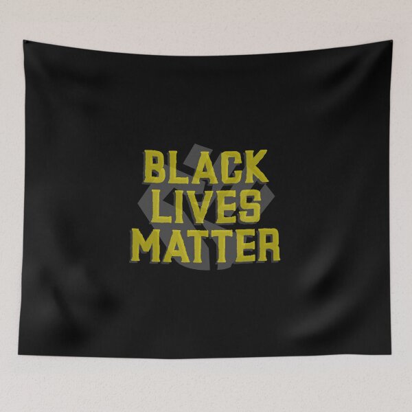 Item preview, Black lives matter shadow fist with yellow text designed and sold by javes93.