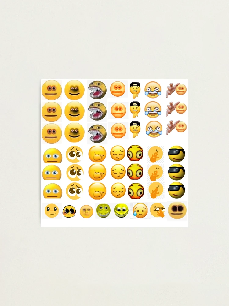 CURSED EMOJ MEGA-VALUE PACK 2020 Photographic Print for Sale by Cowboy  Mike