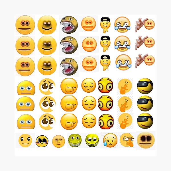 CURSED EMOJ MEGA-VALUE PACK 2020 Photographic Print for Sale by Cowboy  Mike