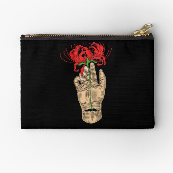 Red Spider Lily Zipper Pouch