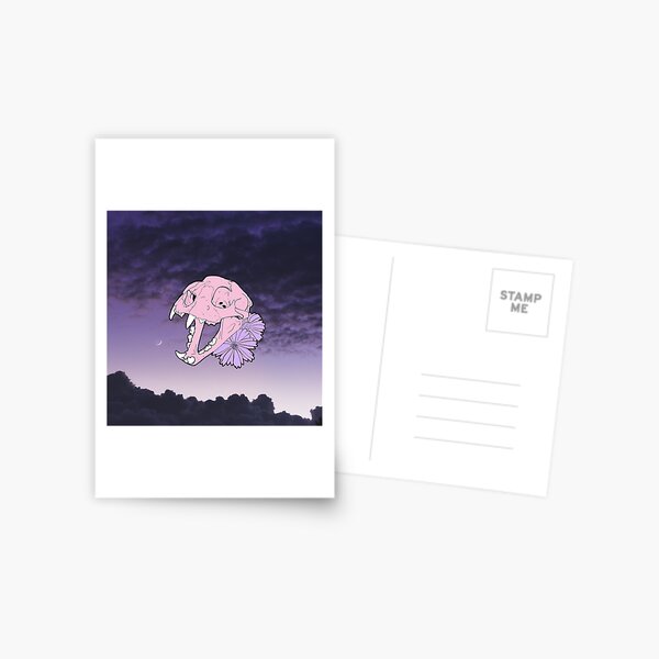 Cat Skull Moon Magik Postcard
