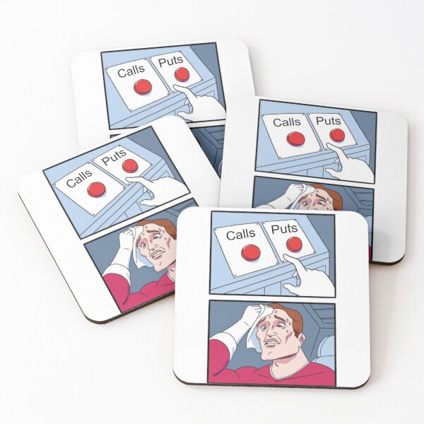Item preview, Daily Struggle Meme - Two Buttons Meme - Calls or Puts designed and sold by The Channel Surfer.