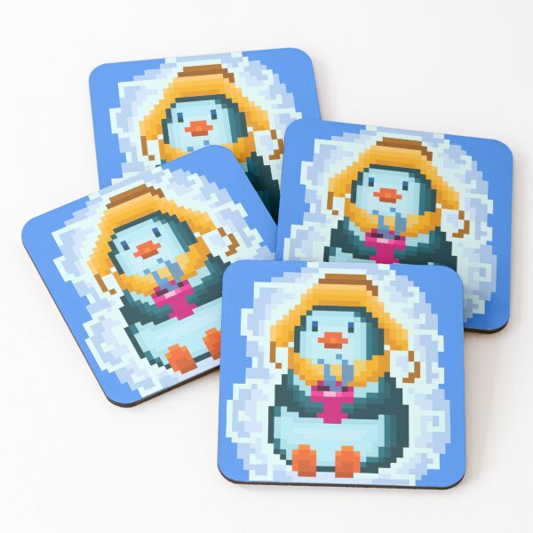 Item preview, Pixelated Penguin Enjoy his Cup of Milk designed and sold by HopeDetour.