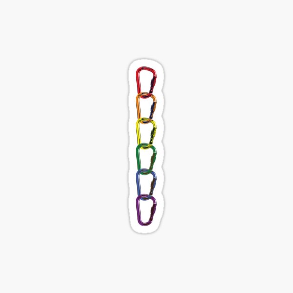 Item preview, Carabiner Pride Vertical designed and sold by Atomic Ducky.