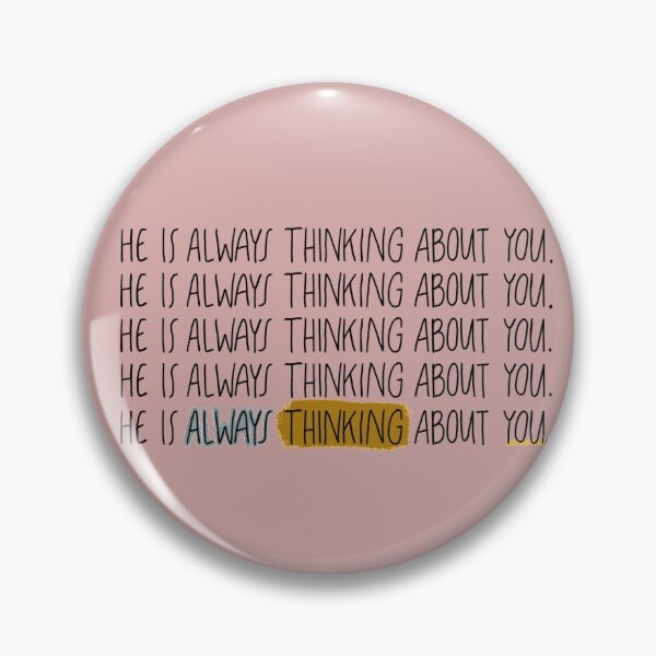 Artikelvorschau, He is ALWAYS Thinking About You | Christian Inspirational Faith | Illustration Calligraphy entworfen und verkauft von seaniemendoza.