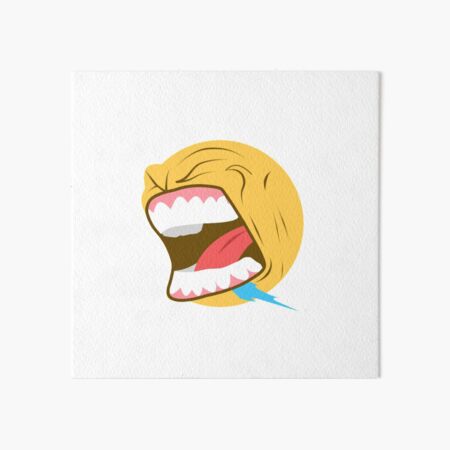 blushhhhh - adorable cursed emoji | Art Board Print