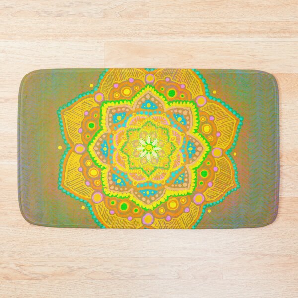 Item preview, radiant energizing flower mandala designed and sold by creepyaliengirl.