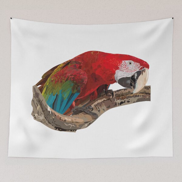 Item preview, Red-and-green Macaw designed and sold by obscurite.