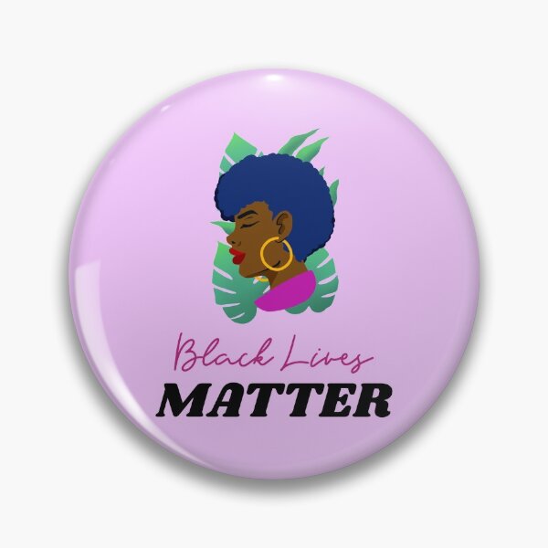Item preview, Black Lives Matter African American Woman with Afro with Leaves designed and sold by javes93.