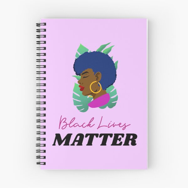 Item preview, Black Lives Matter African American Woman with Afro with Leaves designed and sold by javes93.