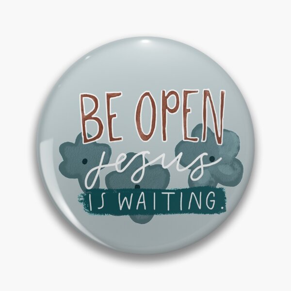 Artikelvorschau, Be Open, Jesus is Waiting | Christian Inspirational Faith | Illustration Calligraphy entworfen und verkauft von seaniemendoza.