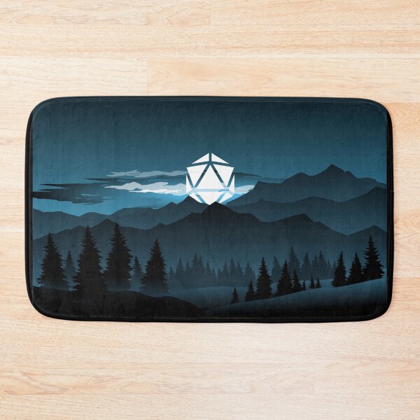 Item preview, Mountain Full Moon D20 Dice Tabletop RPG Maps and Landscapes designed and sold by pixeptional.