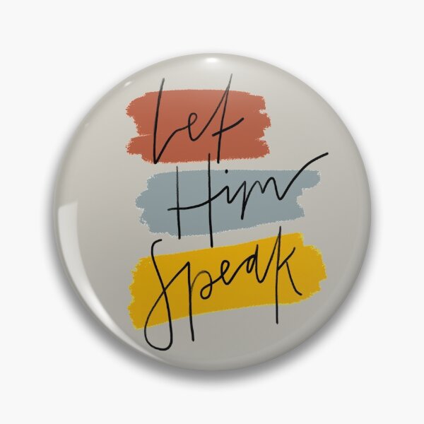 Artikelvorschau, Let Him Speak | Christian Inspirational Faith | Illustration Calligraphy entworfen und verkauft von seaniemendoza.