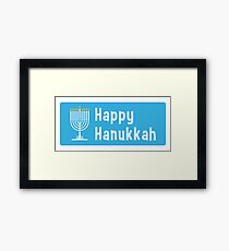Hanukkah sticker Framed Print