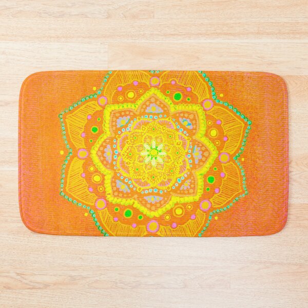 Item preview, warm energizing flower mandala designed and sold by creepyaliengirl.