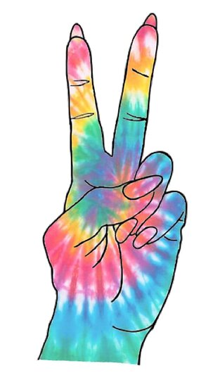 Tie Dye Peace Sign Poster By C17b Redbubble 